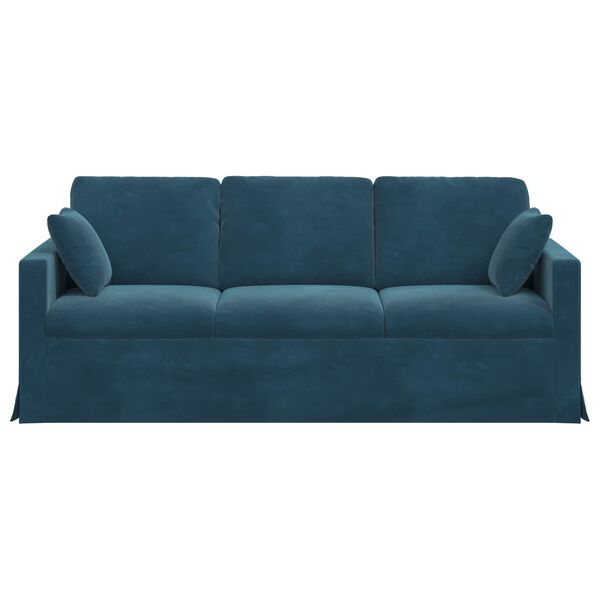 vidaXL Sofa Blau 198 x 78 x 80 cm Samt