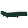 vidaXL Boxspringbett ohne Matratze Dunkelgr&uuml;n 180x210 cm Samt