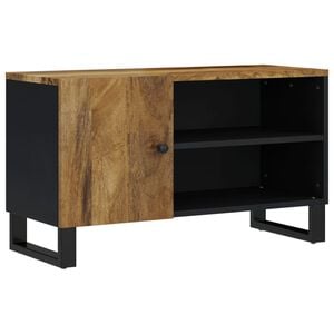 vidaXL TV-Schrank 80x33x46 cm Massivholz Mango & Holzwerkstoff