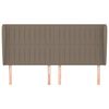 vidaXL Kopfteil mit Ohren Taupe 163x23x118/128 cm Stoff