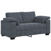 vidaXL 2-teiliges Sofa-Set mit Kissen, dunkelgrauer Samt