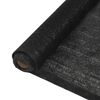 vidaXL Sichtschutznetz HDPE 2x25 m Schwarz
