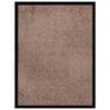 vidaXL Fu&szlig;matte Braun 40x60 cm