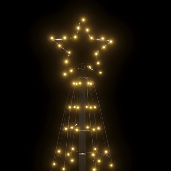vidaXL LED-Weihnachtsbaum mit Erdspießen 220 LEDs Warmweiß 180 cm