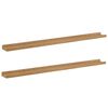 vidaXL Wandregal 2 stk. Braun 100 x 9 x 3 cm Holzwerkstoff