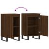 vidaXL Sideboards 2 Stk. Braun Eichen-Optik 40x35x70 cm Holzwerkstoff