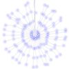 vidaXL Weihnachtsbeleuchtungen Feuerwerk 4 Stk. 140 LEDs Blau 17cm