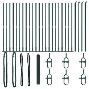 vidaXL Zaunpfosten Gr&uuml;n