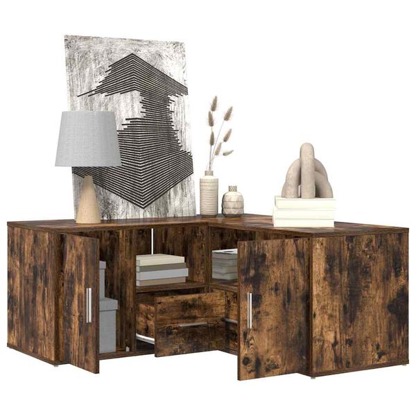 vidaXL Eckregal R&auml;uchereiche 160x40x45 cm Holzwerkstoff