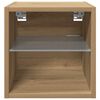 vidaXL TV-Wandschrank mit LED-Leuchten Artisan-Eiche 30x28,5x30cm