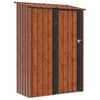 vidaXL Gartenh&uuml;tten Braun 140,5 x 74 x 200 cm Metall
