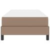 vidaXL Bettrahmen mit Matratze Cappuccino 90 x 190 cm Stoff