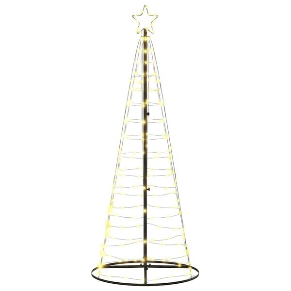 vidaXL LED Weihnachtsbaum 200 LEDs Warmweiß 180 cm
