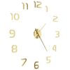 vidaXL 3D-Wanduhr Modernes Design 100 cm XXL Golden