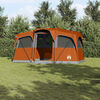 vidaXL Zelte mit Dach Grau und Orange 435 x 255 x 216 cm Polyester
