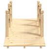 vidaXL Gartenbrücke mit Kettengeländer 150x67x56 cm Massivholz Fichte