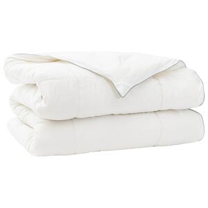 vidaXL Bettdecke TRIER 137x200 cm 4 Jahreszeiten 220 GSM Wei&szlig;