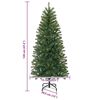vidaXL K&uuml;nstlicher Weihnachtsbaum mit 150 LEDs Gr&uuml;n 120 cm PE und PVC