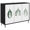 vidaXL Sideboard HANAU Schwarz Eichen-Optik 102 x 33 x 76 cm