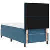 vidaXL Boxspringbett mit Matratze Dunkelblau 100 x 200 cm Stoff