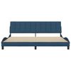 vidaXL Bettgestell ohne Matratze "Hanko" Blau 200x200 cm Stoff