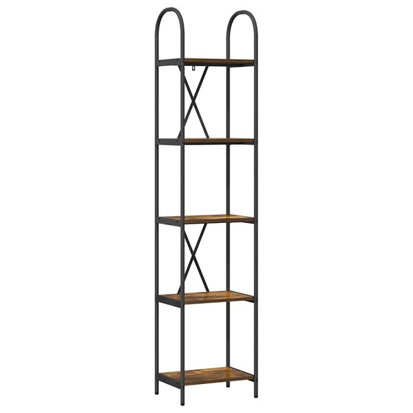 vidaXL B&uuml;cherregal Ger&auml;ucherte Eiche 40 x 30 x 183 cm Holzwerkstoff