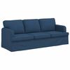 vidaXL Sofa 2 pcs Blau 182 x 80 x 82 cm Stoff