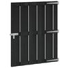 vidaXL Gartentor 100 x 112 cm WPC und Aluminium Schwarz