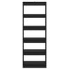 vidaXL B&uuml;cherregal Schwarz Eichen-Optik 60 x 30 x 166 cm Holzwerkstoff