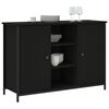 vidaXL Sideboard Schwarz 100x35x70 cm Holzwerkstoff
