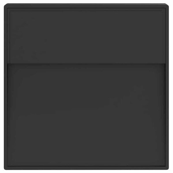 vidaXL LED-Au&szlig;enwandleuchte Schwarz Aluminiumdruckguss