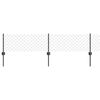 vidaXL Maschendrahtzaun mit Pfosten 10 x 0,4 m PVC-beschichteter Stahl