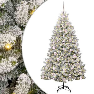 vidaXL K&uuml;nstlicher Weihnachtsbaum 180 cm 300 LEDs Warmes Wei&szlig;