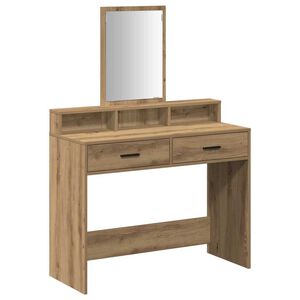 vidaXL Schminktisch Artisan-Eiche 100 x 41 x 140 cm Holzwerkstoff