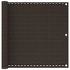 vidaXL Balkon-Sichtschutz Braun 90x400 cm HDPE