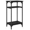 vidaXL Beistelltisch mit Regal Schwarz Eichen-Optik 40 x 30 x 75 cm
