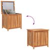 vidaXL Gartenbox 60x50x58 cm Massivholz Teak