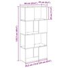 vidaXL TV-Schrankset Braun 60 x 24 x 125,5 cm Holzwerkstoff