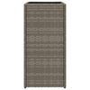 vidaXL Pflanzk&uuml;bel 2 Stk. Grau 30x30x60 cm Poly Rattan