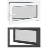 vidaXL Kellerfenster RISOR 100 x 70 cm PVC und Glas Anthrazit