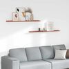 vidaXL Wandregal mit Regal 2 pcs Rot 115 x 9 x 3 cm Holzwerkstoff