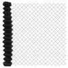 vidaXL Maschendrahtzaun 10 x 1,5 m Stahl Grau