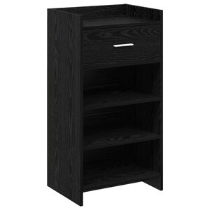 vidaXL Schuhschrank Schwarze Eiche 48 x 36 x 92 cm Holzwerkstoff