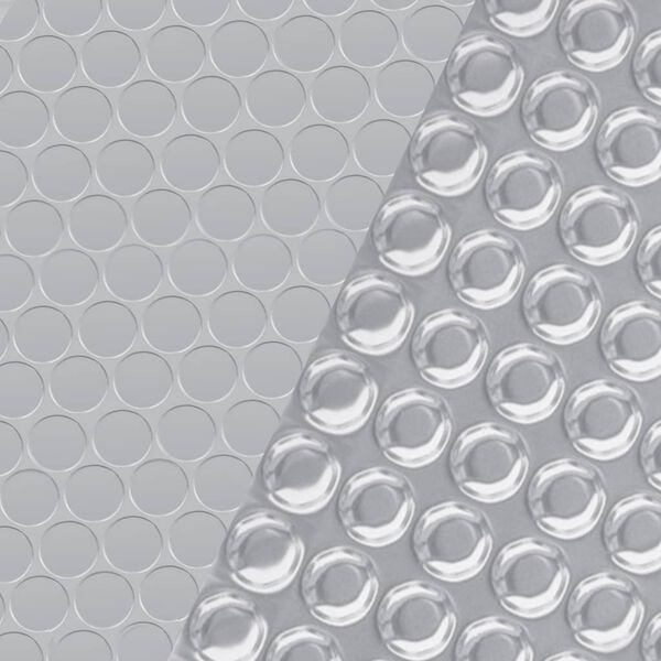 vidaXL Poolabdeckung Silbern 300 cm PE