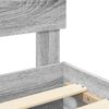 vidaXL Bettrahmen Graues Sonoma 200 x 200 cm Holzwerkstoff