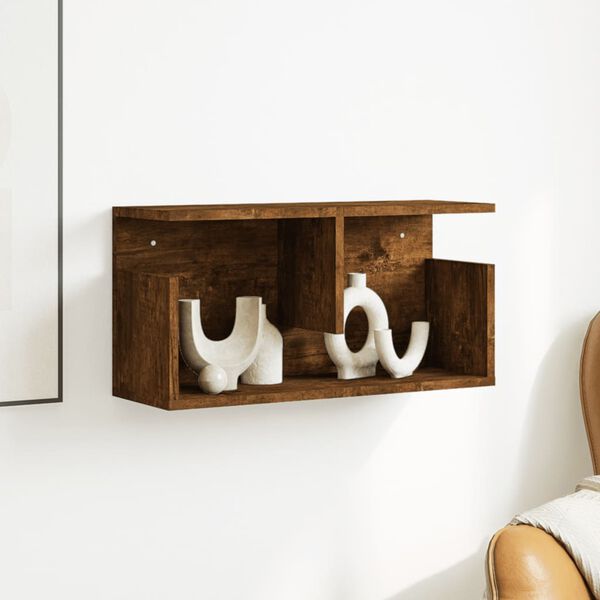 vidaXL Wandschrank 60x20x30 cm R&auml;uchereiche Holzwerkstoff