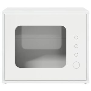 vidaXL Katzenhaus Gl&auml;nzend Wei&szlig; 51 x 30 x 42,5 cm Holzwerkstoff