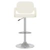 vidaXL Barhocker 2 Stk. Creme Kunstleder