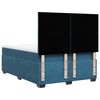 vidaXL Boxspringbett mit Matratze Blau 160x200 cm Samt