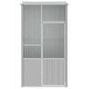 vidaXL Voliere Grau 115x78x200 cm Verzinkter Stahl